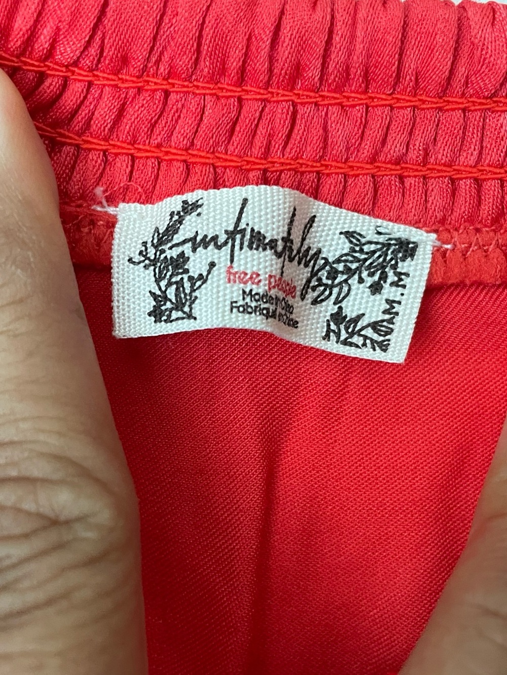 Intimately by Free People Women's red Midnight Muse Mini Slip Skirt - Picture 5 of 5